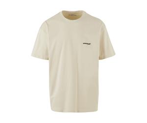 T-Shirt "Upscale by Mister Tee Upscale Core EMB Oversize Tee", Jungen, Gr. M, beige (sand), 100% Baumwolle, UPSCALE BY MISTER TEE, bedruckt, oversize, Rundhals, Shirts T-Shirt (14145939-M) sand