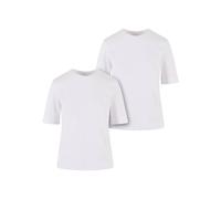 T-Shirt URBAN CLASSICS "Urban Classics Damen Ladies Classy Tee 2-Pack", Damen, Gr. XXL, weiß, weiß, 100% Baumwolle, unifarben, normal, Rundhals, Shirts T-Shirt (16551342-XXL) weiß, weiß