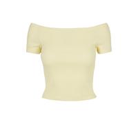 Urban Classics Ladies Off Shoulder Rib Tee in Gr. XXL in Gelb