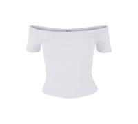 Urban Classics Damen T-Shirt Ladies Organic Off Shoulder Rib Tee, Schulterfreies T-Shirt für Frauen, Bio-Baumwolle, erhältlich in vielen Farben, Größen XS-5XL