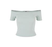 Urban Classics Damen T-Shirt Ladies Organic Off Shoulder Rib Tee, schulterfreies T-Shirt für Frauen, Bio-Baumwolle, erhältlich in vielen Farben, Größen XS-5XL