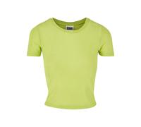 Urban Classics Damen T-Shirt Ladies Short Mesh Tee frozenyellow 4XL