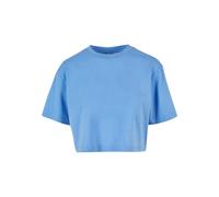 T-Shirt URBAN CLASSICS "Urban Classics Damen Ladies Short Oversized Tee", Damen, Gr. 3XL, horizonblau, 100% Baumwolle, unifarben, oversize, Rundhals, Shirts T-Shirt (68218806-XXXL) horizonblau