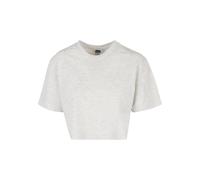 T-Shirt URBAN CLASSICS "Urban Classics Damen Ladies Short Oversized Tee", Damen, Gr. 4XL, lightgrau, 100% Baumwolle, unifarben, oversize, Rundhals, Shirts T-Shirt (68331038-4XL) lightgrau