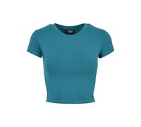 Urban Classics Damen T-Shirt Ladies Stretch Jersey Cropped Tee watergreen 4XL