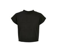 T-Shirt URBAN CLASSICS "Urban Classics Damen Ladies Stripe Short Tee", Damen, Gr. S, schwarz, weiß, 100% Baumwolle, gestreift, oversize, Rundhals, Shirts T-Shirt (88487645-S) schwarz, weiß