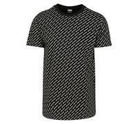 Urban Classics Herren T-Shirt Allover Logo Tee Schwarz Größe S