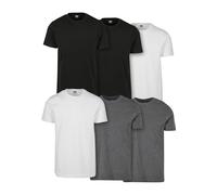 Urban Classics Herren T-Shirt Tb2684c Basic Tee 6er-Pack Schwarz/Weiß/Chrcl M EU