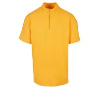 Urban Classics Boxy Zip Pique Tee in Gr. 3XL in Gelb