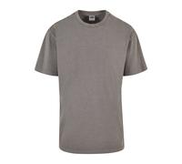 T-Shirt URBAN CLASSICS "Urban Classics Herren Heavy Oversized Acid Wash Tee", Jungen, Gr. M, asphalt, 100% Baumwolle, unifarben, oversize, Rundhals, Shirts T-Shirt (36218613-M) asphalt