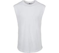 T-Shirt URBAN CLASSICS "Urban Classics Herren Open Edge Sleeveless Tee", Jungen, Gr. 3XL, weiß, 100% Baumwolle, unifarben, loose fit, Rundhals, Shirts T-Shirt (53431946-XXXL) weiß