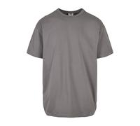 Urban Classics Herren Organic Basic Tee - Regular Fit T Shirt aus Bio Baumwolle mit Rundhals im minimalistischen Streetwear Style für Alltag Freizeit und Casual Outfits,Asphalt,5XL