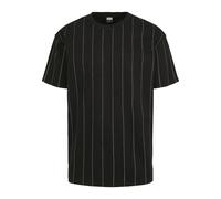 Urban Classics T-Shirt Oversized Pinstripe Tee Herren Schwarz 2XL