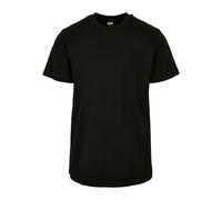 T-Shirt URBAN CLASSICS "Urban Classics Herren Recycled Basic Tee", Damen, Gr. XS, schwarz, 70% Baumwolle, 30% Baumwolle (Recycled), unifarben, normal, Rundhals, Shirts T-Shirt (19172732-XS) schwarz