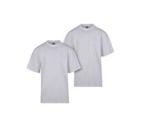 Urban Classics Herren T-Shirt Tall Tee 2-Pack, 2er Pack T-Shirt für Männer, Baumwolle, gerippter Rundhals, white+white, 4XL