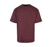 Urban Classics Herren T-Shirt Tall Tee, Oversized T-Shirt für Männer, Baumwolle, gerippter Rundhals, cherry, XXL