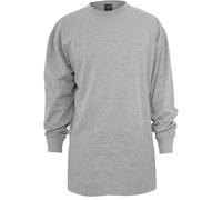 T-Shirt URBAN CLASSICS "Urban Classics Herren Tall Tee L/S", Damen, Gr. 3XL, grau, 100% Baumwolle, unifarben, oversize, Rundhals, Shirts T-Shirt (56608000-XXXL) grau