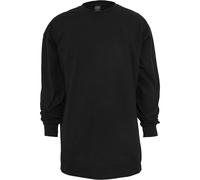 T-Shirt URBAN CLASSICS "Urban Classics Herren Tall Tee L/S", Damen, Gr. M, schwarz, 100% Baumwolle, unifarben, oversize, Rundhals, Shirts T-Shirt (29378138-M) schwarz