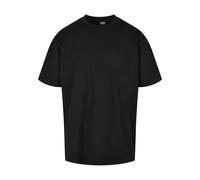 T-Shirt URBAN CLASSICS "Urban Classics Herren Triangle Tee", Jungen, Gr. S, schwarz, 100% Baumwolle, unifarben, oversize, Rundhals, Shirts T-Shirt (40057923-S) schwarz