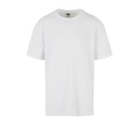 T-Shirt URBAN CLASSICS "Urban Classics Herren Waffle Tee", Jungen, Gr. 4XL, weiß, 65% Polyester, 35% Baumwolle, unifarben, oversize, Rundhals, Shirts T-Shirt (56903730-4XL) weiß