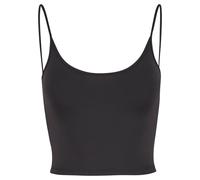 T-Shirt URBAN CLASSICS "Urban Classics Ladies Basic Top Low Back Neckline", Damen, Gr. XL, schwarz, 94% Polyamid, 6% Elasthan, unifarben, slim fit, ohne Ausschnitt, Shirts T-Shirt (77348620-XL)
