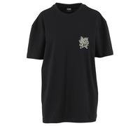 T-Shirt URBAN CLASSICS "Urban Classics Ladies Cotton Logo Shirt", Damen, Gr. XXL, schwarz, 100% Baumwolle, bedruckt, oversize, Rundhals, Shirts T-Shirt (61250406-XXL) schwarz