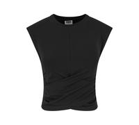 Urban Classics Ladies Cropped Wrapped Top Schwarz M