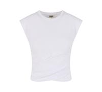 Urban Classics Damen Ladies Cropped Wrapped Top TB7450 White-2XL