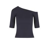 Urban Classics Damen Ladies Organic Asymmetric Rib Tee TB7096 Navy-L