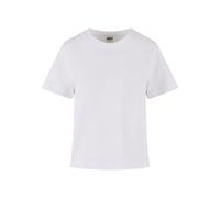 T-Shirt URBAN CLASSICS "Urban Classics Ladies Organic Boxy Tee", Damen, Gr. M, weiß, 100% Baumwolle, unifarben, normal, Rundhals, Shirts T-Shirt (12528454-M) weiß