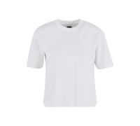 T-Shirt URBAN CLASSICS "Urban Classics Ladies Sorona Loose Fit Tee", Damen, Gr. 3XL, weiß, 70% Baumwolle, 30% Polyester (Sorona), unifarben, oversize, Rundhals, Shirts T-Shirt (92335525-XXXL) weiß