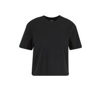 T-Shirt URBAN CLASSICS "Urban Classics Ladies Sorona Loose Fit Tee", Damen, Gr. 4XL, schwarz, 70% Baumwolle, 30% Polyester (Sorona), unifarben, oversize, Rundhals, Shirts T-Shirt (98782717-4XL) schwar