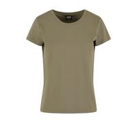 T-Shirt URBAN CLASSICS "Urban Classics Ladies Sorona Regular Tee", Damen, Gr. S, paleolive, 70% Baumwolle, 30% Polyester (Sorona), unifarben, normal, Rundhals, Shirts T-Shirt (60885538-S) paleolive