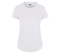 T-Shirt URBAN CLASSICS "Urban Classics Ladies Sports Tee Ladies Sports Tee", Damen, Gr. L, weiß, 88% Nylon, 12% Elasthan, unifarben, normal, Rundhals, Shirts T-Shirt (33157737-L) weiß