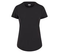 T-Shirt URBAN CLASSICS "Urban Classics Ladies Sports Tee Ladies Sports Tee", Damen, Gr. XL, schwarz, 88% Nylon, 12% Elasthan, unifarben, normal, Rundhals, Shirts T-Shirt (42140044-XL) schwarz