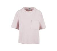 T-Shirt URBAN CLASSICS "Urban Classics Ladies Washed Jersey Boxy Shirt", Damen, Gr. 3XL, blushedrose, 83% Baumwolle, 17% Polyester, unifarben, normal, Rundhals, Shirts T-Shirt (98369727-XXXL) blushedr