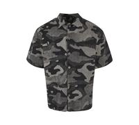 T-Shirt URBAN CLASSICS "Urban Classics Laser Camo Printed Boxy Shirt", Herren, Gr. XXL, grau (schwarzlasercamo), 100% Baumwolle, gemustert, relaxed fit, Rundhals, Shirts T-Shirt (75363817-XXL) schwarz