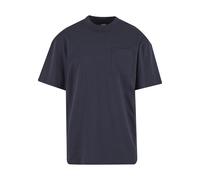 T-Shirt URBAN CLASSICS "Urban Classics Tall Pocket Tee", Jungen, Gr. M, blau (navy), 100% Baumwolle, unifarben, oversize, Rundhals, Shirts T-Shirt (25944934-M) navy