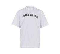 Urban Classics Herren T-Shirt UC College Logo Tall Tee Oversized 100% Baumwolle Jersey 180 GSM L