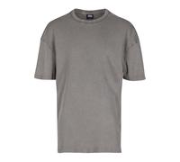 T-Shirt URBAN CLASSICS "Urban Classics Washed Rib Tee", Jungen, Gr. XL, steelgrau, 95% Baumwolle, 5% Elasthan, unifarben, oversize, Rundhals, Shirts T-Shirt (85372049-XL) steelgrau