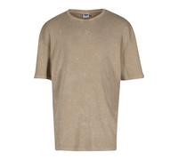 T-Shirt URBAN CLASSICS "Urban Classics Washed Rib Tee", Jungen, Gr. XL, unionbeige, 95% Baumwolle, 5% Elasthan, unifarben, oversize, Rundhals, Shirts T-Shirt (62230518-XL) unionbeige