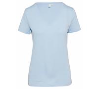 Baumwollshirt mit V-Ausschnitt M blau 2162977.5072.M