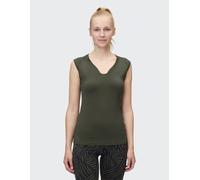 T-Shirt VENICE BEACH "T-SHIRT ELEAM", Damen, Gr. L (42), braun (pine), Obermaterial: 91% Polyamid, 9% Elasthan, Rundhals, Shirts T-Shirt, sportlicher Stil, leichtes und elastisches Material (77575221-