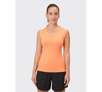 T-Shirt VENICE BEACH "T-SHIRT ELEAM", Damen, Gr. S (38), papaya, Obermaterial: 91% Polyamid, 9% Elasthan, Rundhals, Shirts T-Shirt, sportlicher Stil, leichtes und elastisches Material (78224569-S) pap