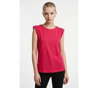 T-Shirt VERO MODA "VMEMILY SL GATHERING TOP JRS NOOS", Damen, Gr. S, jazzy, Jersey, Obermaterial: 100% Baumwolle, unifarben, regular fit hüftlang, Rundhals, Flügelärmel Spitze, Shirts T-Shirt, Baumwol
