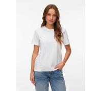 T-Shirt VERO MODA "VMPAULINA SS T-SHIRT 2-PACK JRS", Damen, Gr. L, schwarz pack:hellweiß, Jersey, Obermaterial: 100% Baumwolle, unifarben, regular fit normal, Rundhals, Shirts T-Shirt, Baumwolle, regu