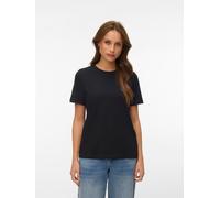 T-Shirt VERO MODA "VMPAULINA SS T-SHIRT 2-PACK JRS", Damen, Gr. S, schwarz pack:balsam grün, Jersey, Obermaterial: 100% Baumwolle, unifarben, regular fit normal, Rundhals, Shirts T-Shirt, Baumwolle, r