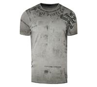 T-Shirt Verwaschen mit Prints S