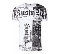T-Shirt RUSTY NEAL Gr. XXXL, schwarz-weiß (anthrazit) Herren Shirts (26518800-XXXL) anthrazit