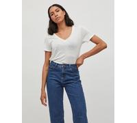 Vila - Bekleidung VINOEL LUREX S/S TOP - NOOS - Weiß - Größe XL